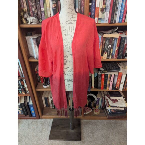 Brand New Anandas Collection Women's One Size Pink Open Front Cardigan Sweater - Picture 1 of 5